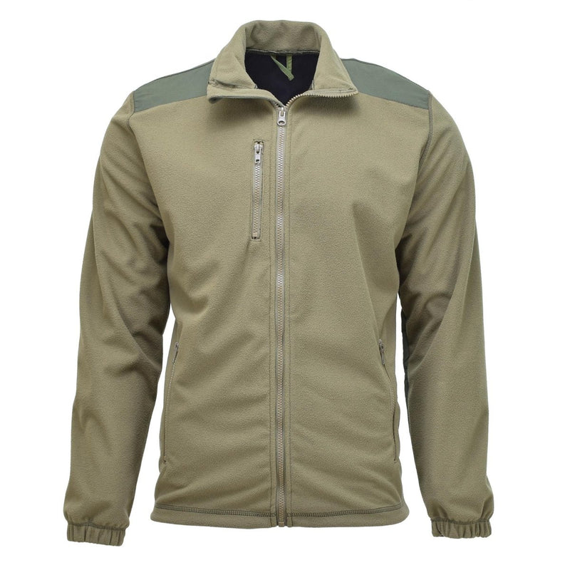 Belgian military sweater fleece winds topper adjustable hemline softshell hiking jacket