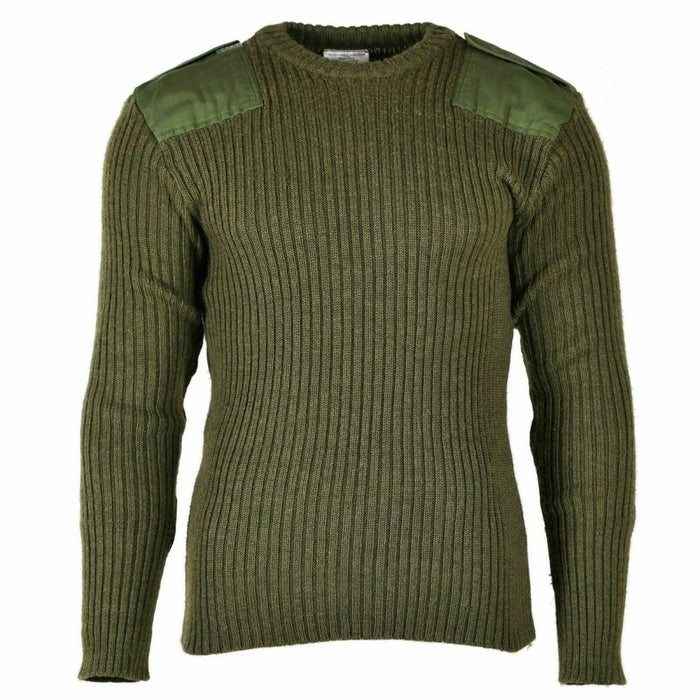 Britse leger trui Commando Green Olive trui Wolmix heren trui