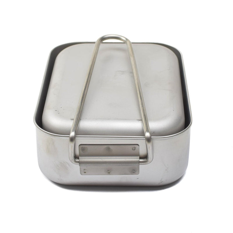 Original Military issue Mess tins stainless steel camping outdoor tableware set folding handles