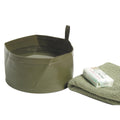 Original Nederlands Army Wash Case Invouwbare waterkom Compact maat Olijf