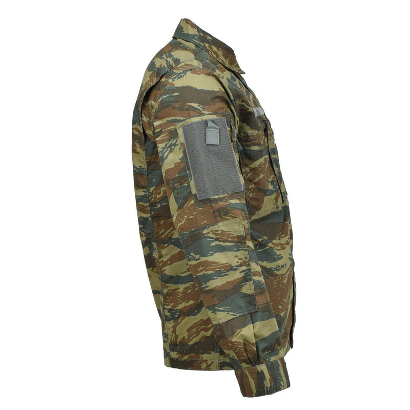 PENTAGON ACU 2.0 Military Jacket Greek Army Lizard camo water-resistant ripstop name patch plate on chest